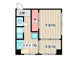 新世界ニューハイツ東館の物件間取画像